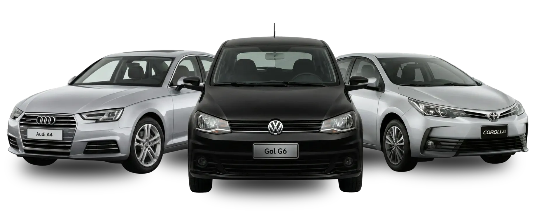 Três carros em destaque na Alpha Car Service